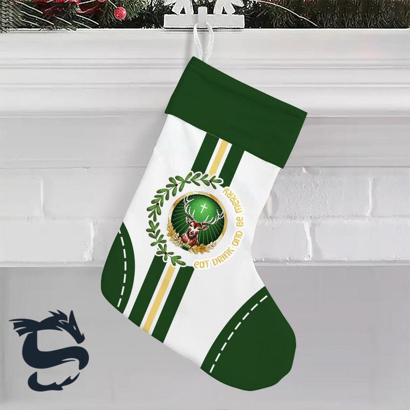 Jagermeister Eat Drink And Be Merry Christmas Stockings - Santa Joker