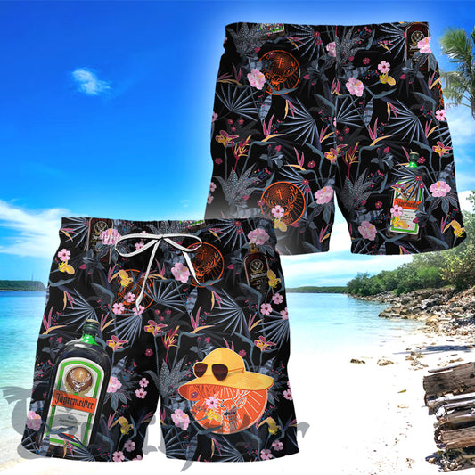 Dark Tropical Jagermeister Hawaii Shorts