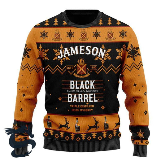 Jameson Black Barrel Whiskey Sweater - Santa Joker