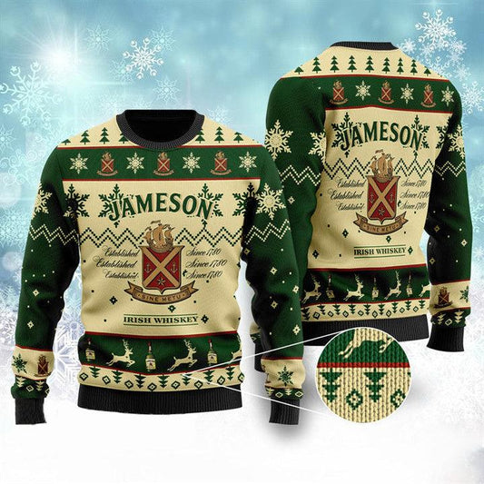 Jameson Irish Whiskey Christmas Sweater - Santa Joker