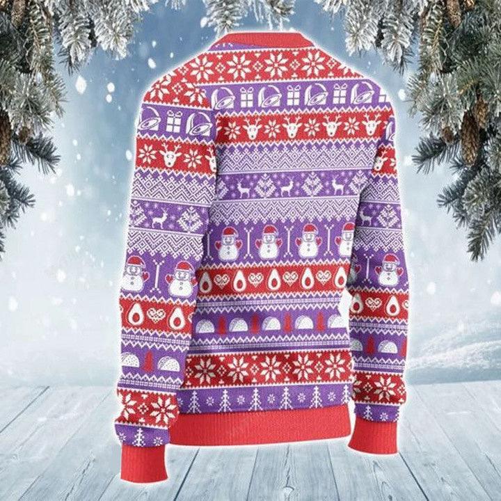 Jingle Bells Taco Shells Christmas Sweater - Santa Joker