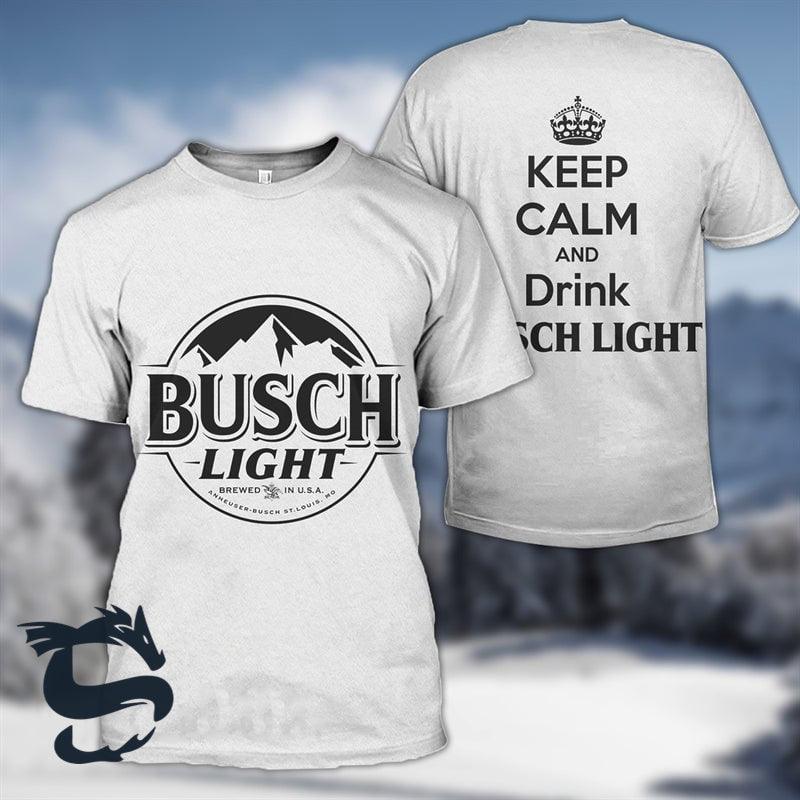Keep Calm & Drink Busch Light T-shirt & Sweatshirt - Santa Joker