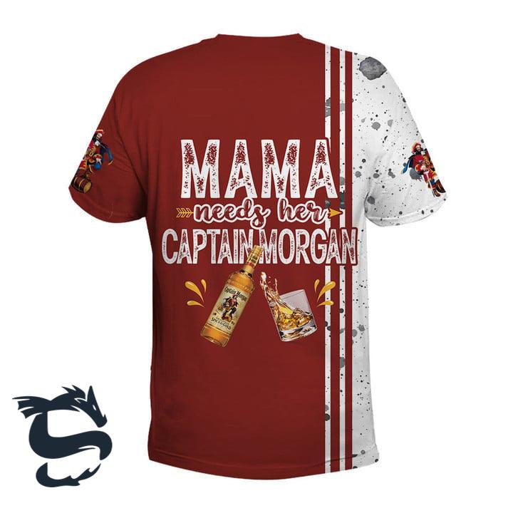 Mama Needs Her Captain Morgan T-shirt - Santa Joker