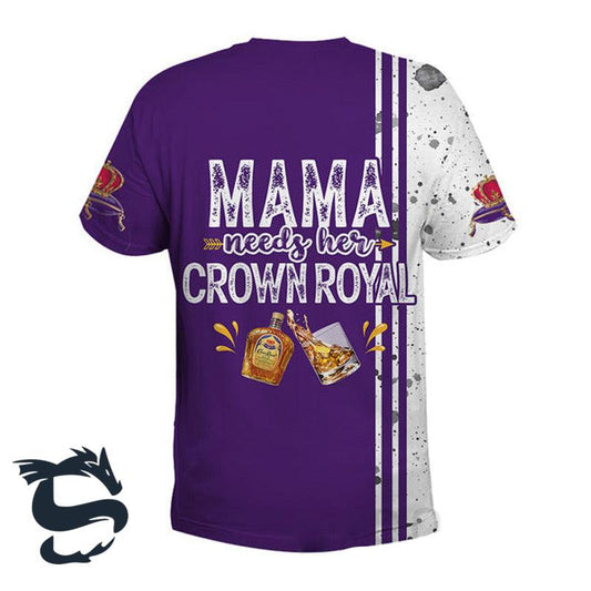 Mama Needs Her Crown Royal T-shirt - Santa Joker