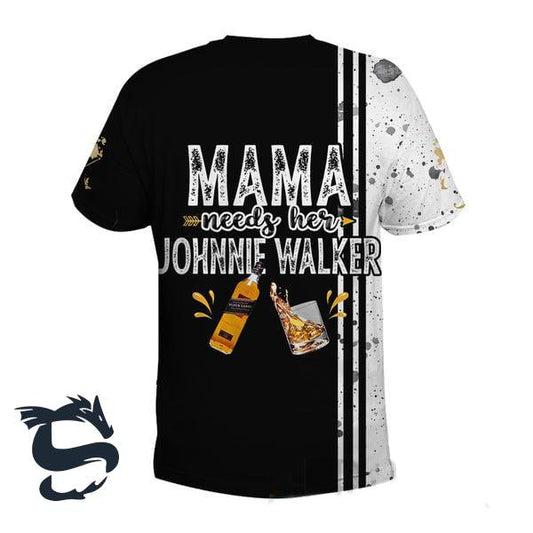 Mama Needs Her Johnnie Walker T-shirt - Santa Joker
