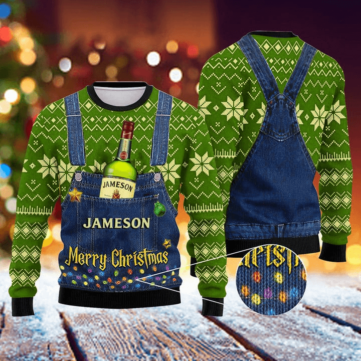 Merry Christmas Jameson Ugly Sweater - Santa Joker