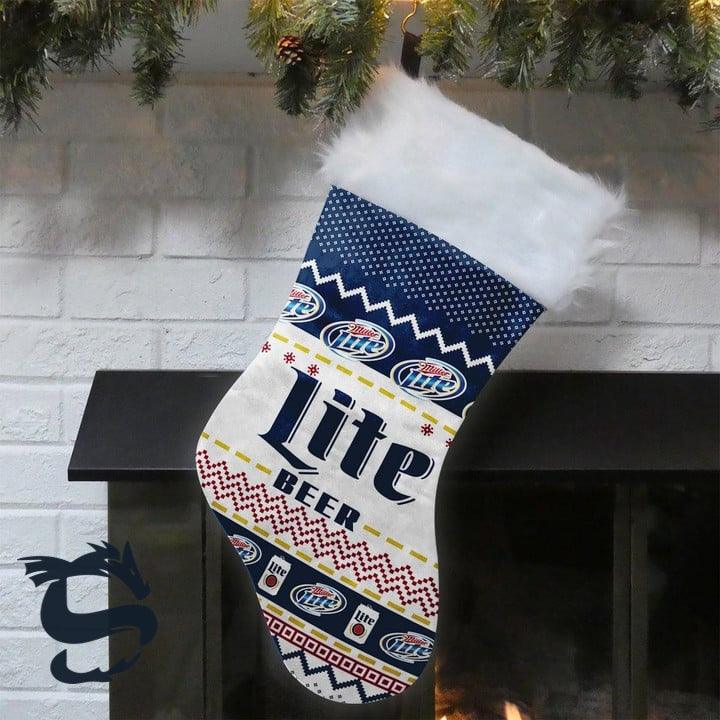 Miller Lite Christmas Stockings - Santa Joker