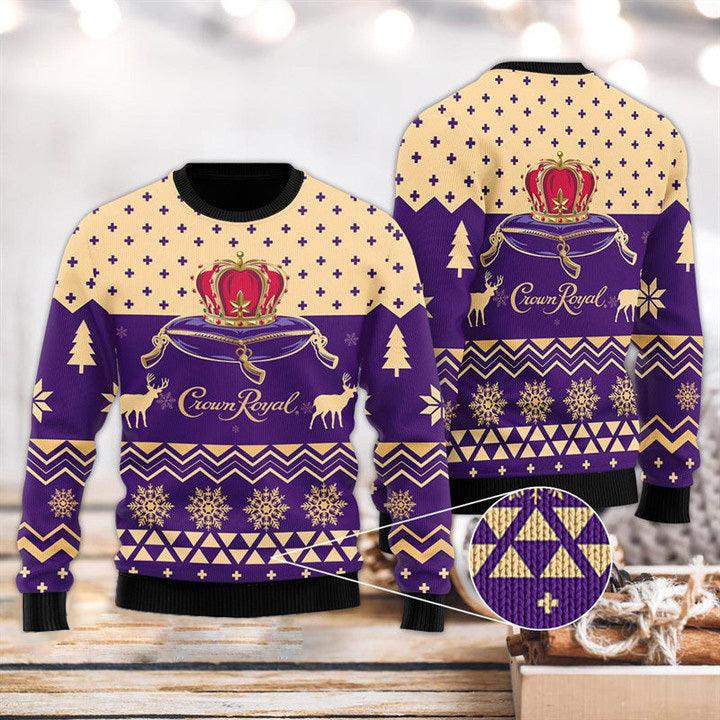 Modern Crown Royal Christmas Sweater - Santa Joker
