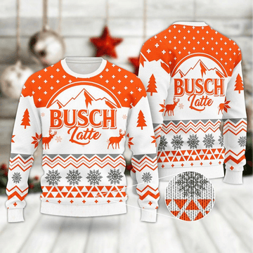 Mountain Busch Latte Christmas Ugly Sweater - Santa Joker