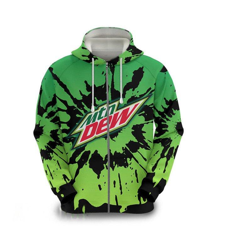 Mountain Dew Hoodie | Mtn Dew Hoodie | Mountain Dew Zip Up Hoodie