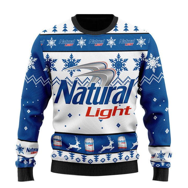 Natural Light Christmas Sweater - Santa Joker