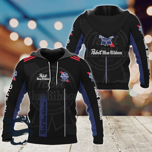 Pabst Blue Ribbon Layout Sport Hoodie & Zip Hoodie - Santa Joker