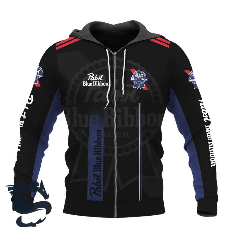 Pabst Blue Ribbon Layout Sport Hoodie & Zip Hoodie - Santa Joker