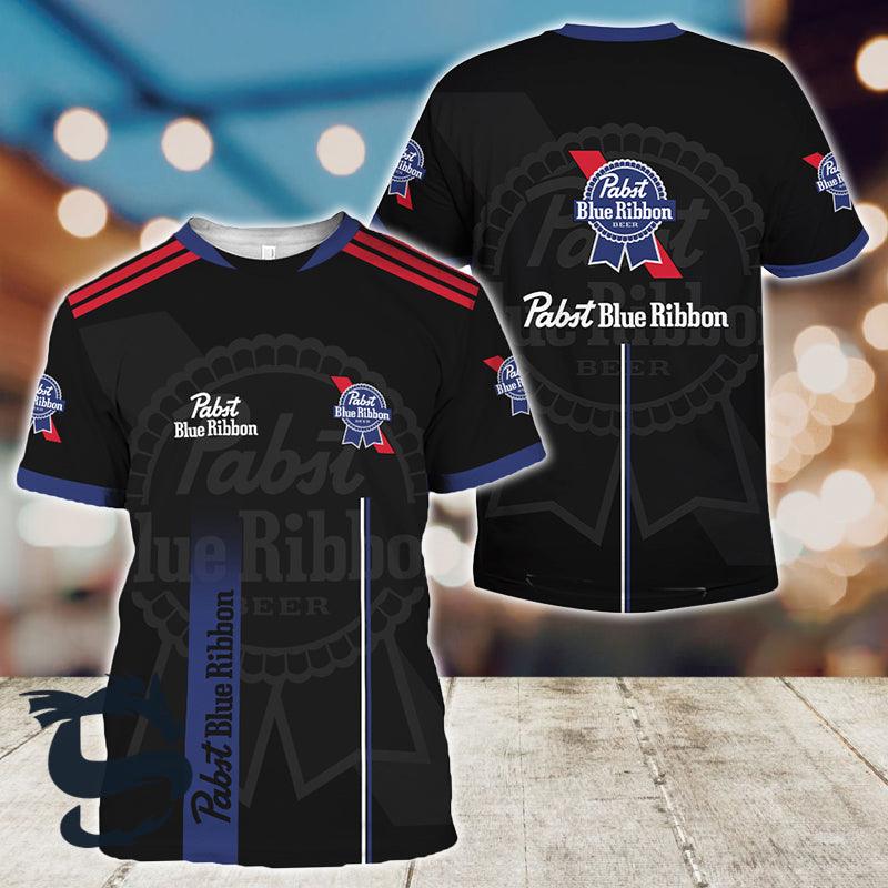 Pabst Blue Ribbon Layout Sport T-shirt - Santa Joker