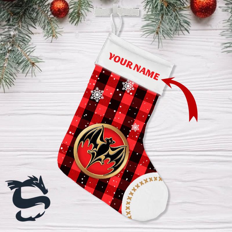 Personalised Snowy Bacardi Rum Christmas Stockings - Santa Joker