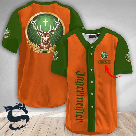 Personalize Classic Lover Jagermeister Liqueur Jersey Shirt - Santa Joker