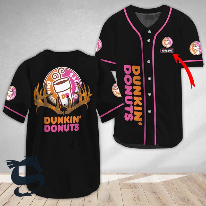 Personalized Buck Horn Dunkin' Donuts Baseball Jersey - Santa Joker