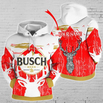 Personalized Busch Beer Hoodie - Santa Joker