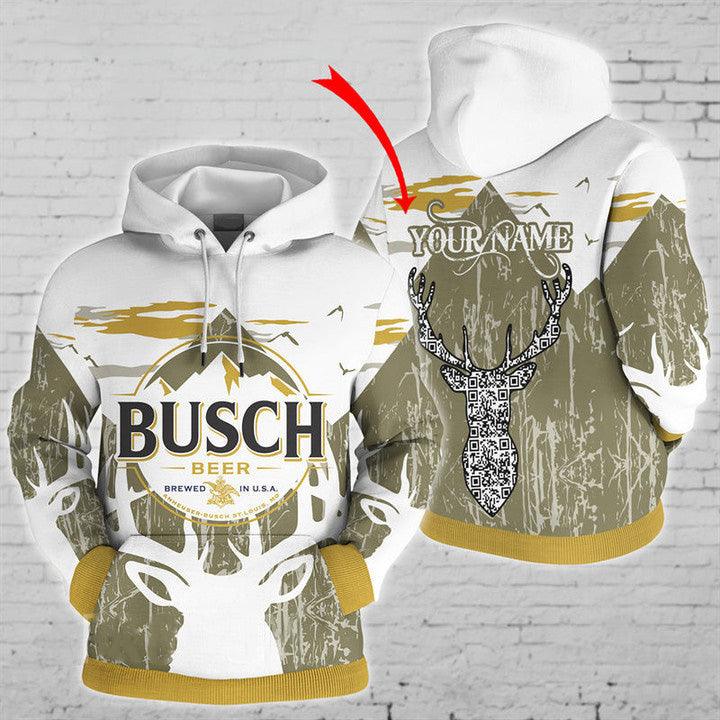 Personalized Busch Beer Hoodie - Santa Joker