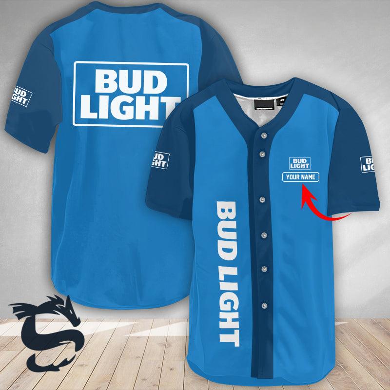 Personalized Classic Love Bud Light Baseball Jersey - Santa Joker