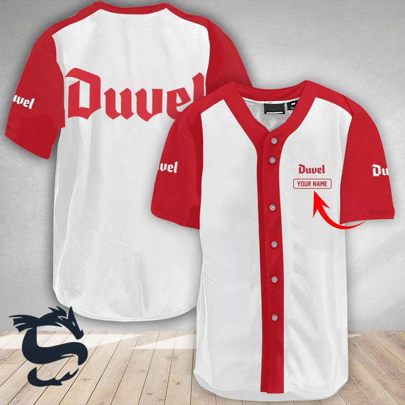 Personalized Classic Love Duvel Beer Baseball Jersey - Santa Joker