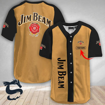 Personalized Classic Lover Jim Beam Whisky Baseball Jersey - Santa Joker