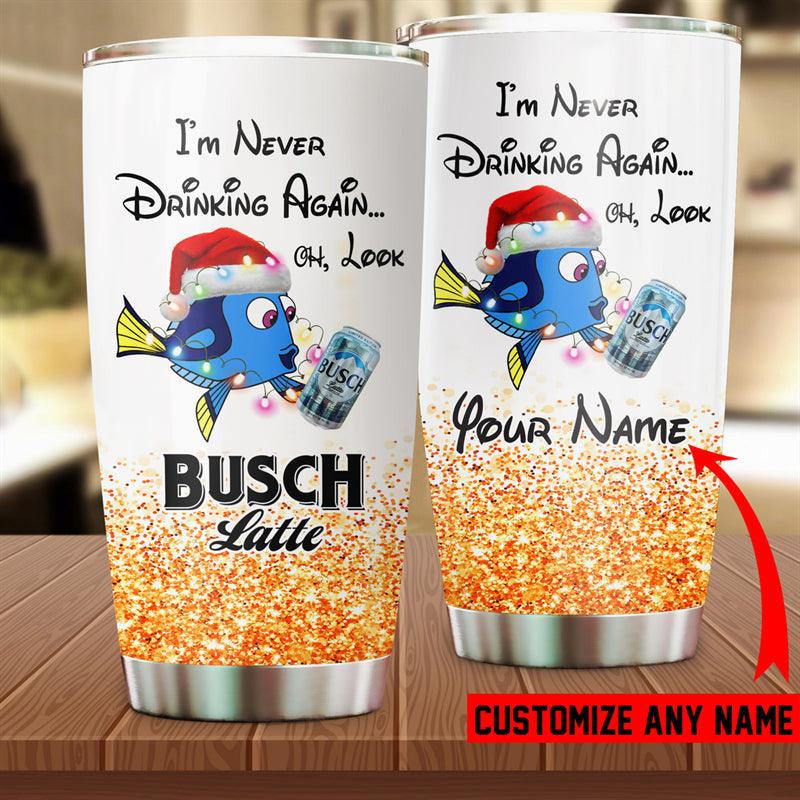 Personalized Cute Busch Latte Tumbler - Santa Joker