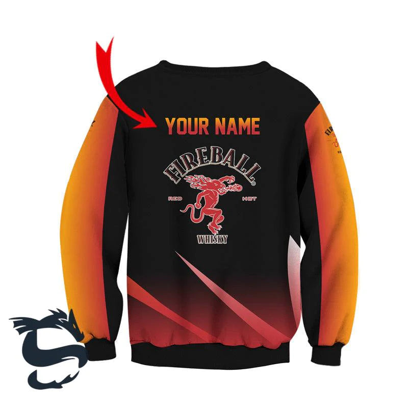 Personalized Fireball Esport Style T-shirt & Fleece Sweatshirt - Santa Joker