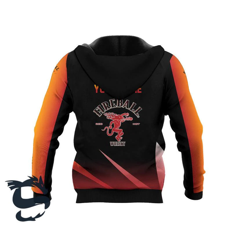 Personalized Fireball Whisky Esport Style Hoodie & Zip Hoodie - Santa Joker