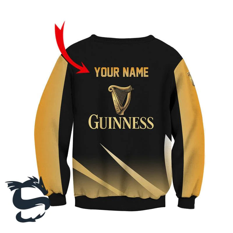 Personalized Guinness Esport Style T-shirt & Fleece Sweatshirt - Santa Joker