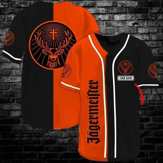 Personalized Jagermeister Baseball Jersey - Santa Joker