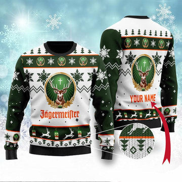 Personalized Jagermeister Christmas Sweater - Santa Joker