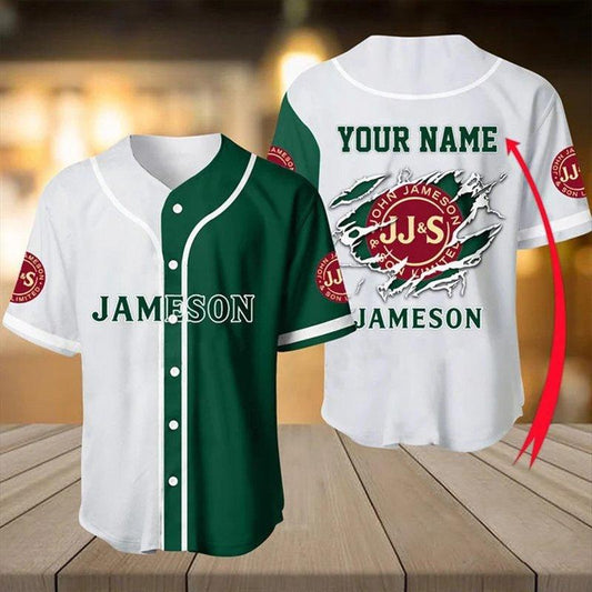 Personalized Jameson Irish Whiskey Jersey Shirt - Santa Joker