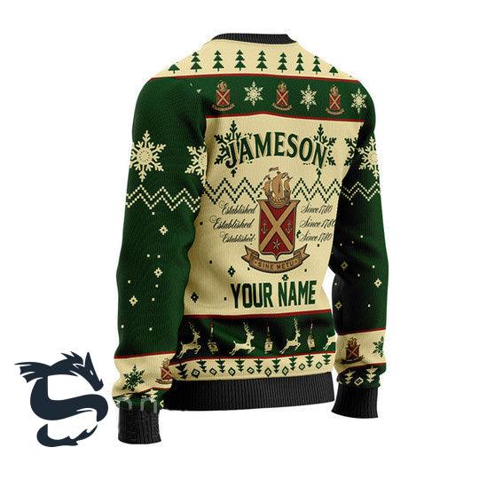 Personalized Jameson Irish Whiskey Sweater - Santa Joker