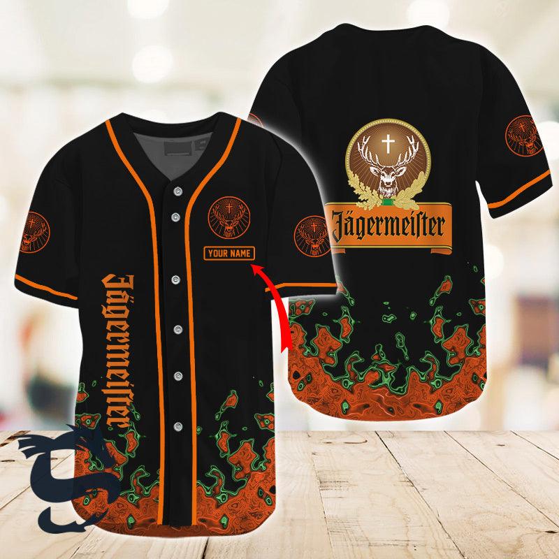 Personalized Liquid Abstract Jagermeister Baseball Jersey - Santa Joker