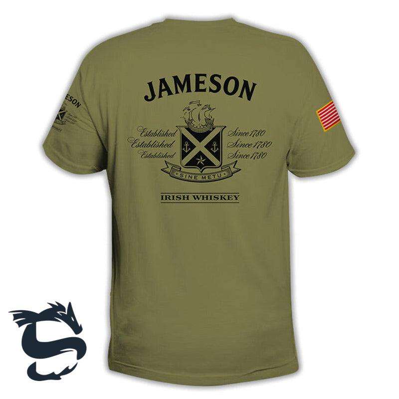 Personalized Military Green Jameson Whiskey T-shirt - Santa Joker