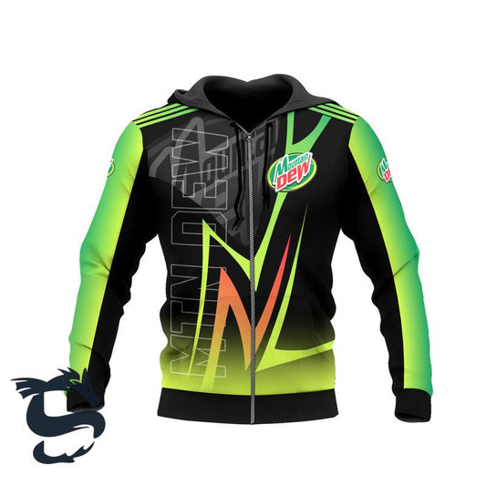 Personalized Mountain Dew Esport Style Hoodie & Zip Hoodie - Santa Joker