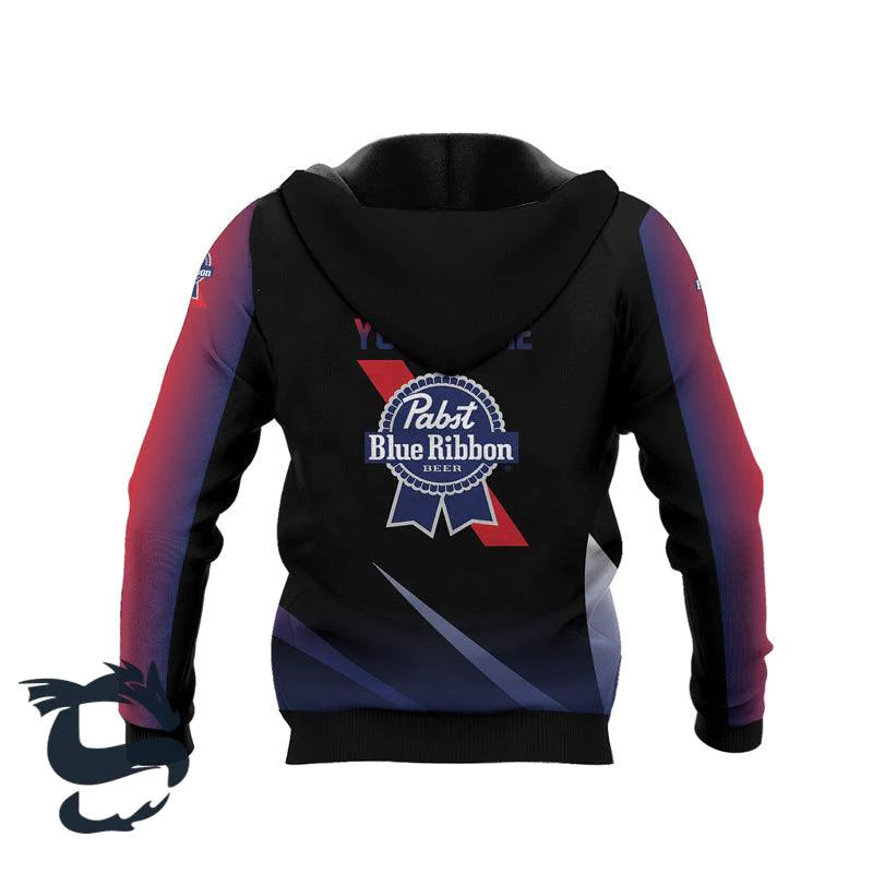 Personalized Pabst Blue Ribbon Esport Style Hoodie & Zip Hoodie - Santa Joker