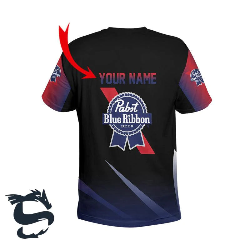 Personalized Pabst Blue Ribbon Esport Style T-shirt & Fleece Sweatshirt - Santa Joker