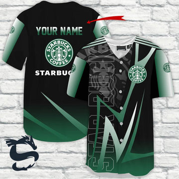 Personalized Starbucks Coffee Esport Style Baseball Jersey - Santa Joker