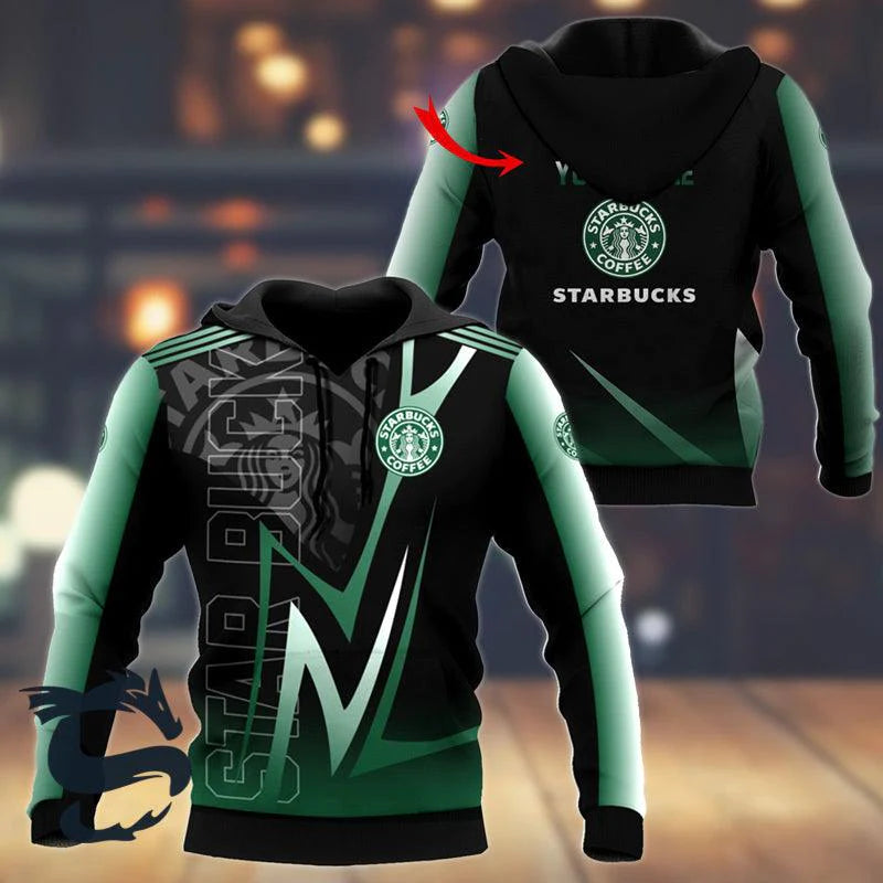 Personalized Starbucks Coffee Esport Style Hoodie & Zip Hoodie - Santa Joker