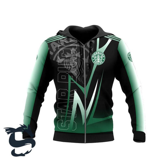 Personalized Starbucks Coffee Esport Style Hoodie & Zip Hoodie - Santa Joker