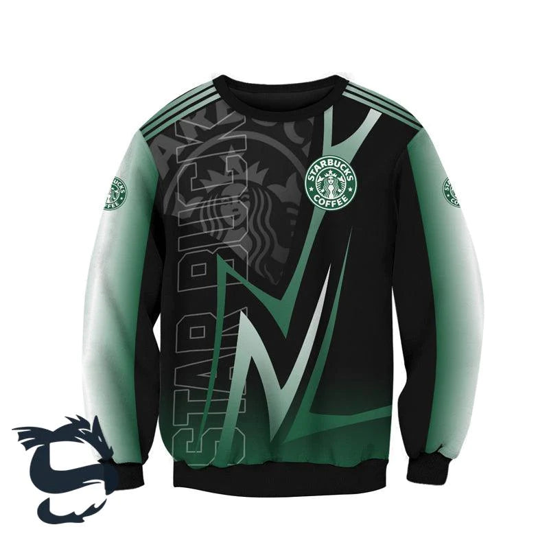Personalized Starbucks Esport Style T-shirt & Fleece Sweatshirt - Santa Joker