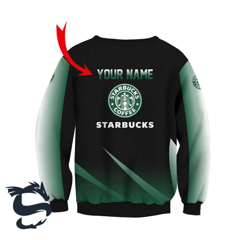 Personalized Starbucks Esport Style T-shirt & Fleece Sweatshirt - Santa Joker