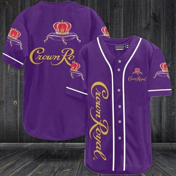 Purple Crown Royal Baseball Jersey - Santa Joker