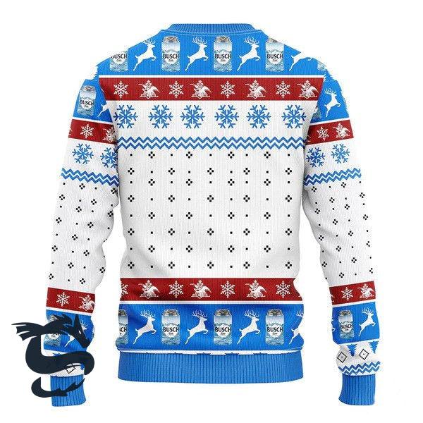 Reindeer Busch Beer Christmas Ugly Sweater - Santa Joker