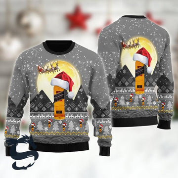 Santa Claus Sleigh Johnnie Walker Ugly Sweater - Santa Joker