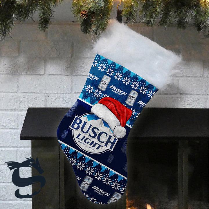 Santa Hat Busch Light Christmas Stockings - Santa Joker