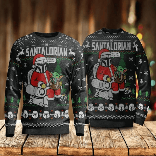 Santalorian Ugly Christmas Sweater - Santa Joker