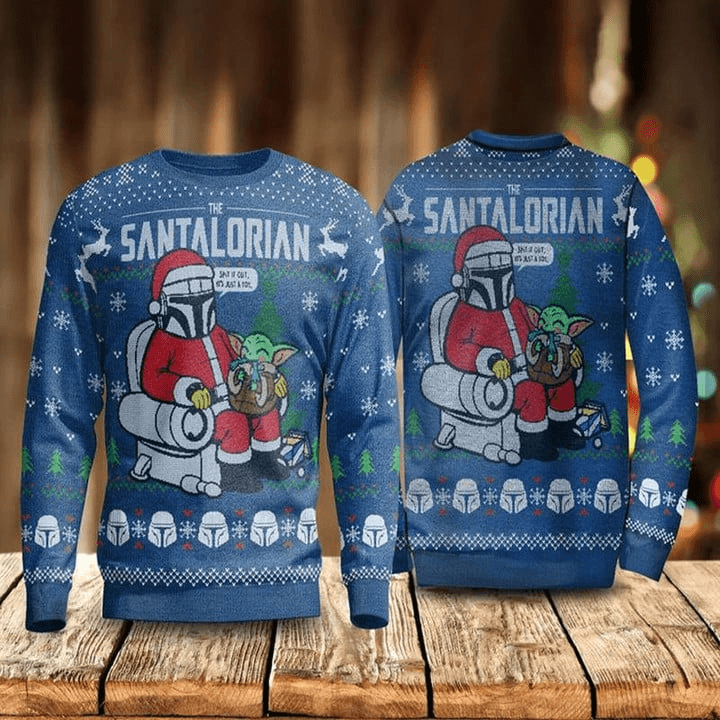 Santalorian Ugly Christmas Sweater - Santa Joker